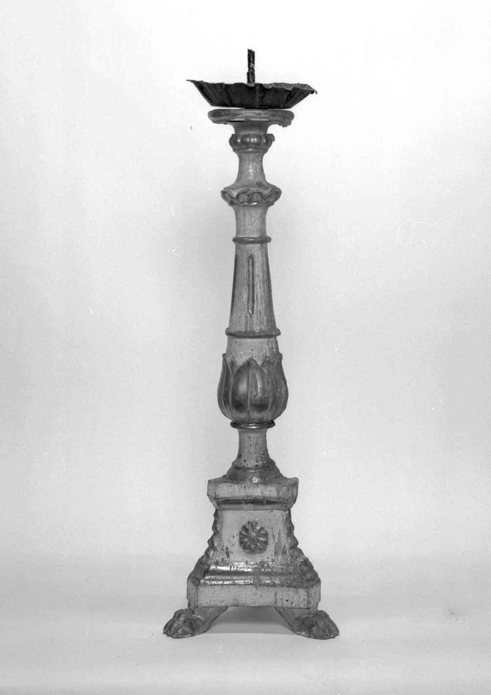 candeliere, opera isolata - manifattura toscana (fine sec. XVIII)