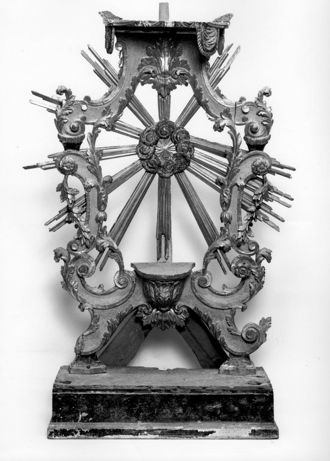 trono per esposizione eucaristica, opera isolata - manifattura toscana (ultimo quarto sec. XVIII)