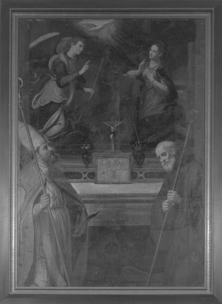 Annunciazione con San Biagio e San Francesco di Paola (dipinto) - ambito toscano (inizio sec. XVII)