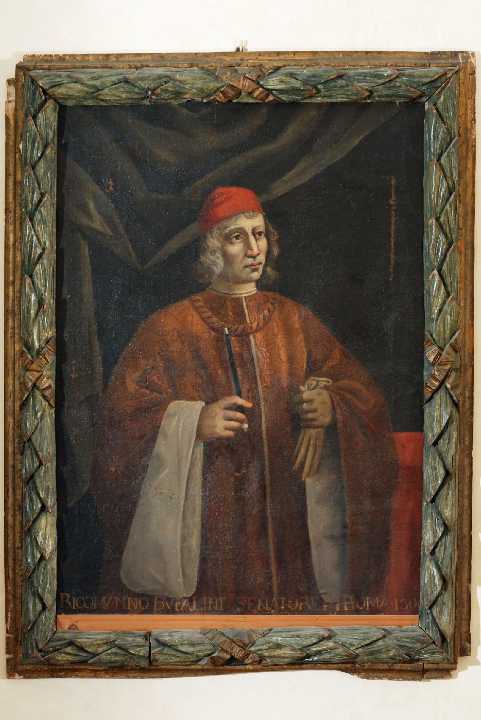 Ritratto di Riccomanno Bufalini (dipinto, elemento d'insieme) di Maestro Marcello di Città di Castello, Maestro Salvadore di Sansepolcro, Maestro Tanaccioli - ambito Italia centrale (fine/ inizio sec. XVII, secc. XVII/ XVIII)