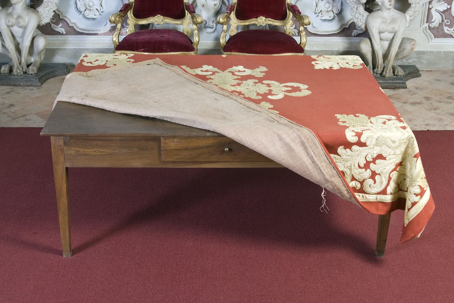 soggetto assente (tavolo, opera isolata) - bottega Italia centrale (sec. XIX)