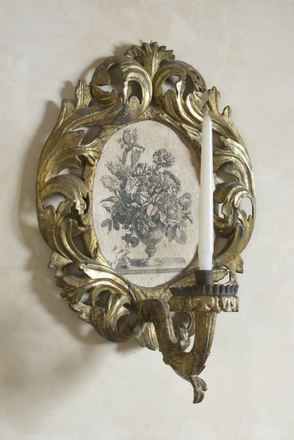 Vaso di fiori (applique, serie) - bottega Europa centrale (fine/ inizio secc. XVII/ XVIII)