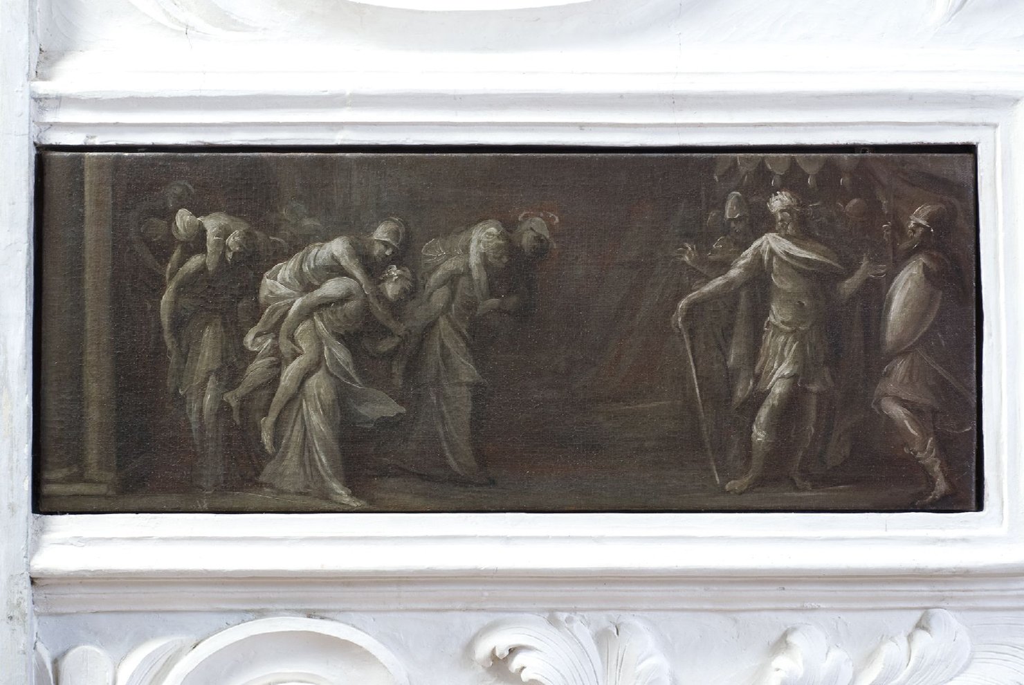 Donne di Vinsberga (dipinto, elemento d'insieme) - ambito ferrarese (sec. XVIII)