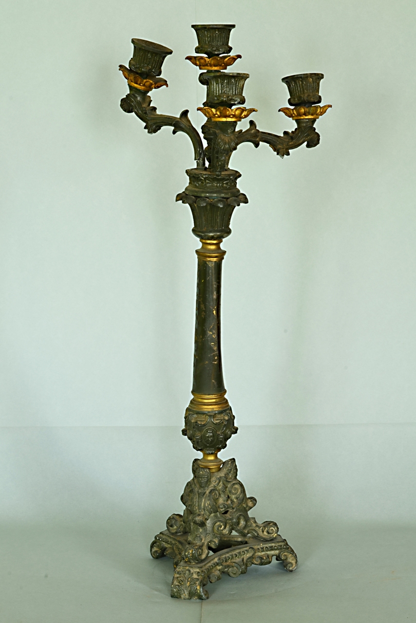 soggetto assente (candeliere, coppia) - bottega Italia centrale (prima metà sec. XIX)