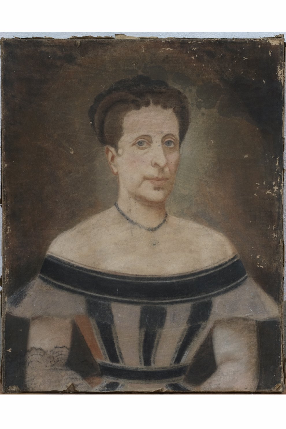 Ritratto di donna (dipinto, opera isolata) - ambito Italia centrale (ultimo quarto sec. XIX)