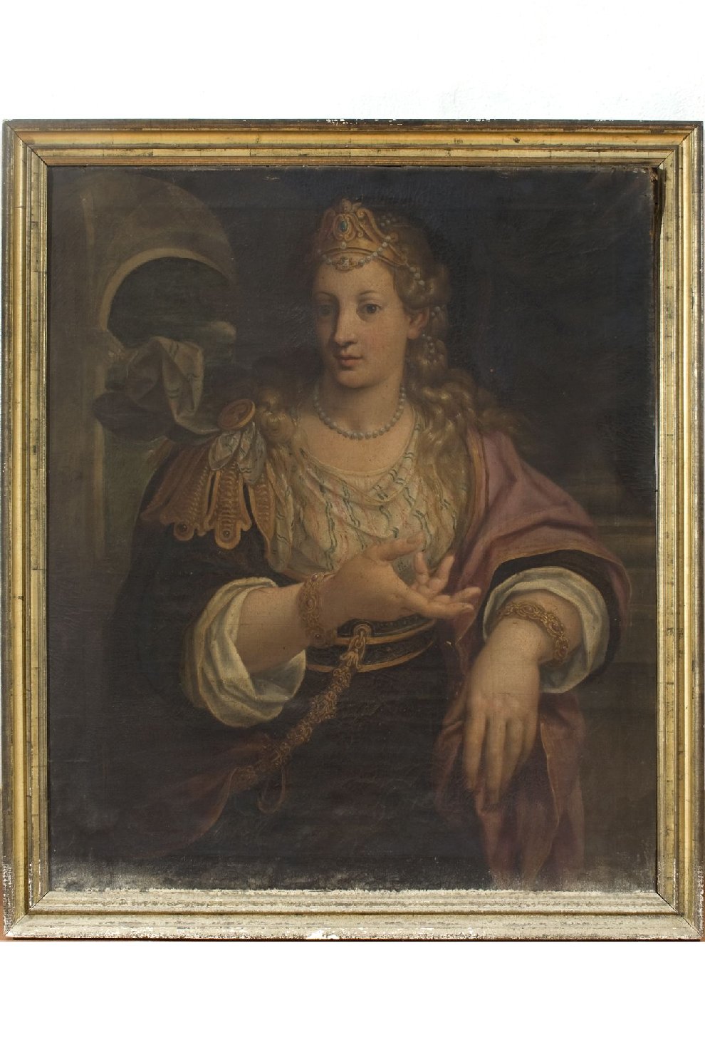 Regina (dipinto, elemento d'insieme) - ambito Italia centrale (fine/ inizio secc. XVIII/ XIX)