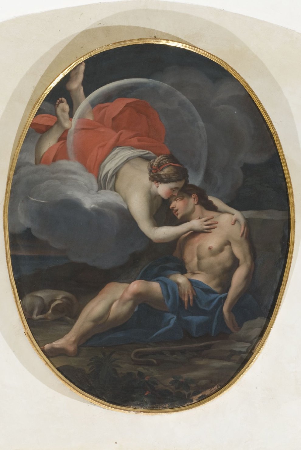 Endimione e Silene (dipinto, elemento d'insieme) di Angelucci, Luca Antonio (attribuito) (fine/ inizio secc. XVII/ XVIII)