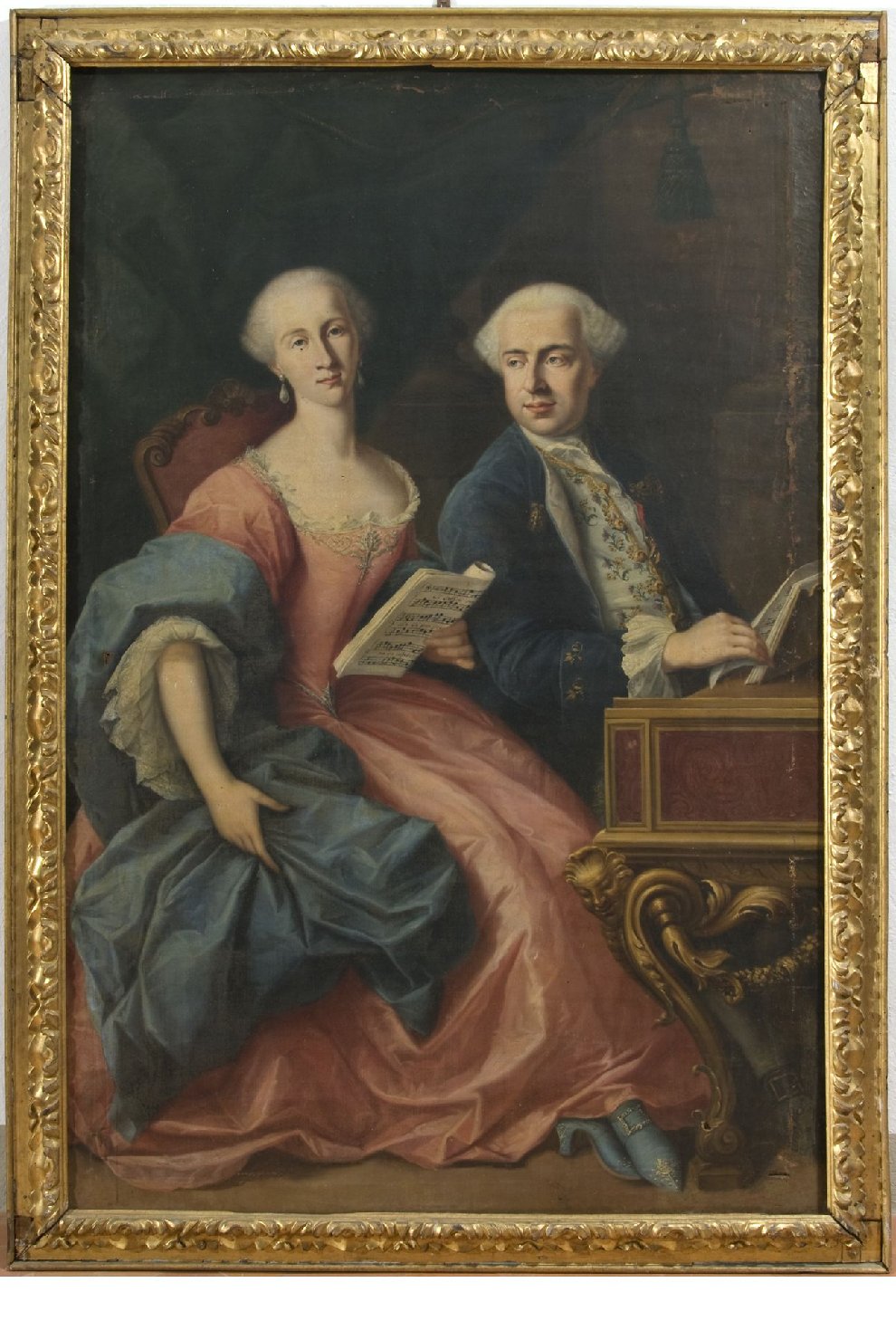 ritratto di donna, ritratto di uomo (dipinto, opera isolata) - ambito Italia centrale (sec. XVIII)