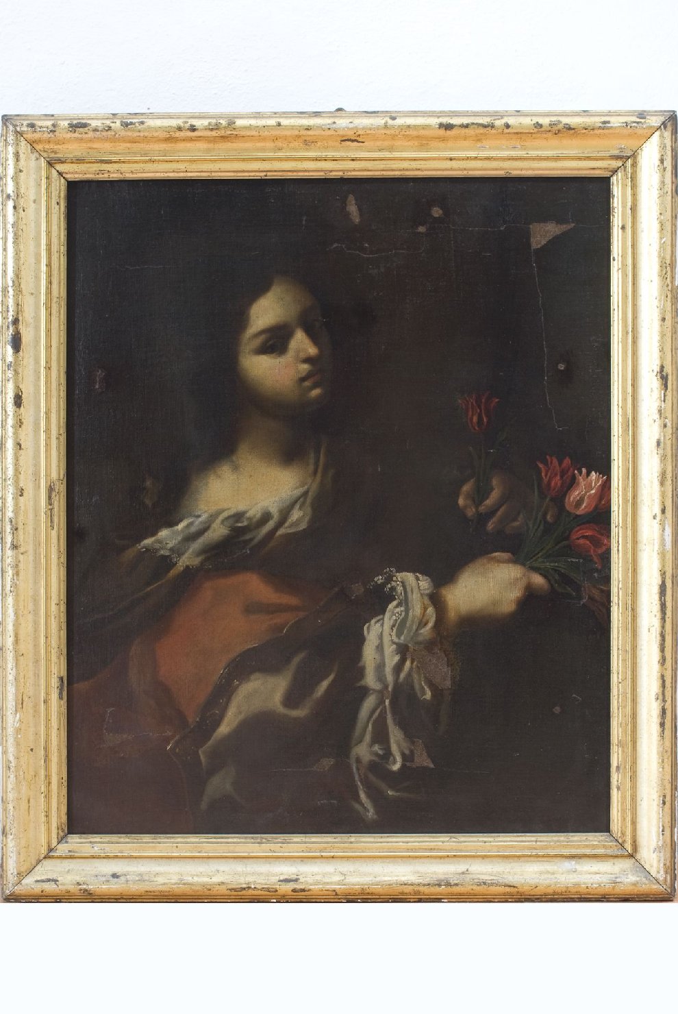 olfatto (dipinto, opera isolata) - ambito romano (seconda metà sec. XVII)