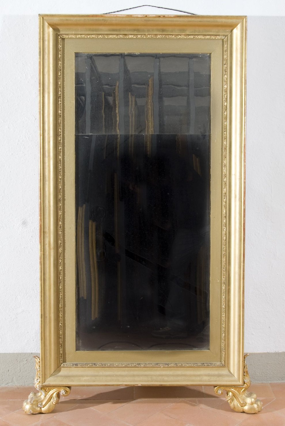 soggetto assente (specchio, pendant) - bottega Italia centrale (fine/ inizio secc. XIX/ XX)