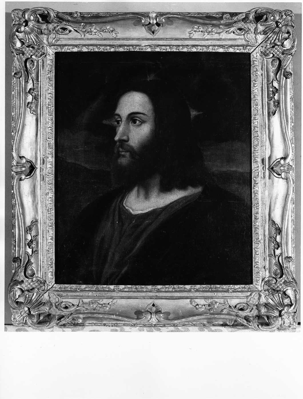 testa di Cristo, testa di Gesù Cristo (dipinto, opera isolata) - ambito veneto (sec. XVI, XIX)