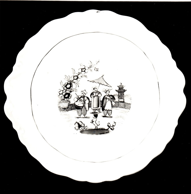 soggetto assente (piatto, elemento d'insieme) - bottega italiana (sec. XIX)