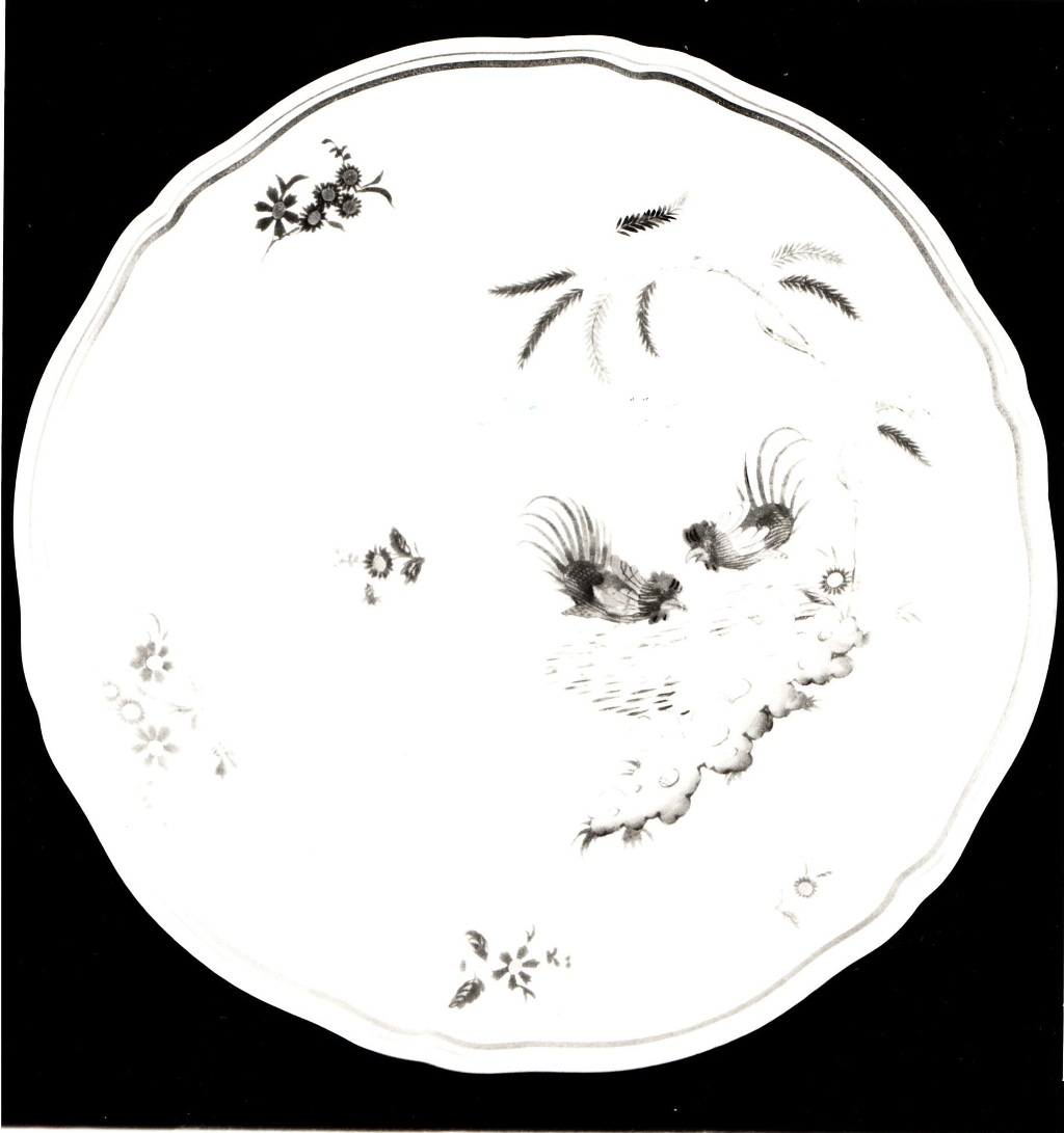 soggetto assente (piatto, elemento d'insieme) di Richard Ginori Società Ceramica (metà sec. XX)