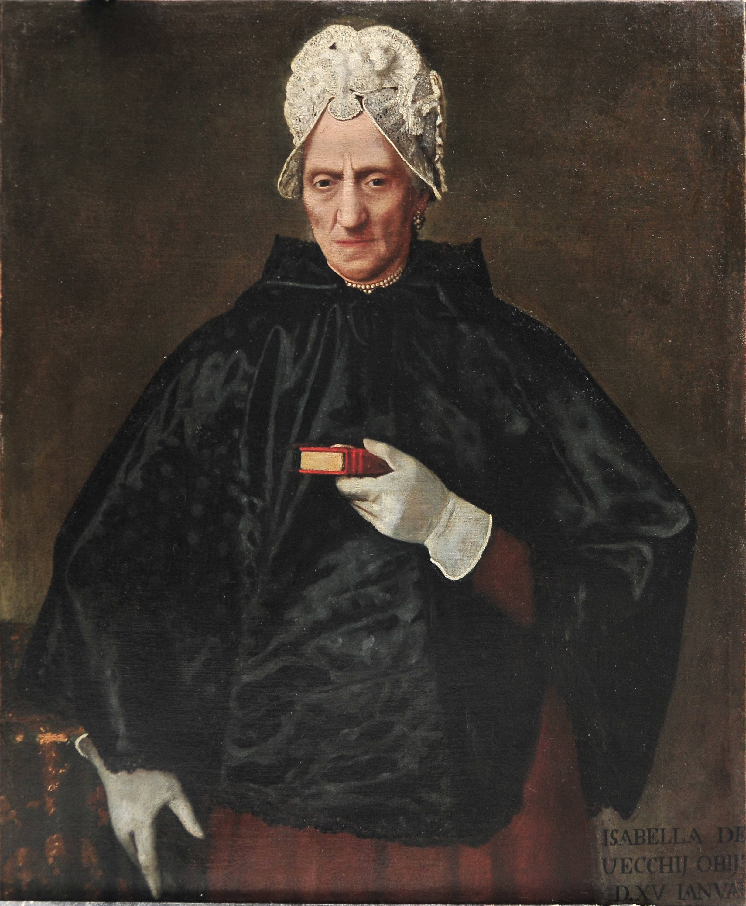 ritratto di Isabella De' Vecchi, ritratto di donna (dipinto, opera isolata) - ambito bergamasco (fine sec. XVIII)
