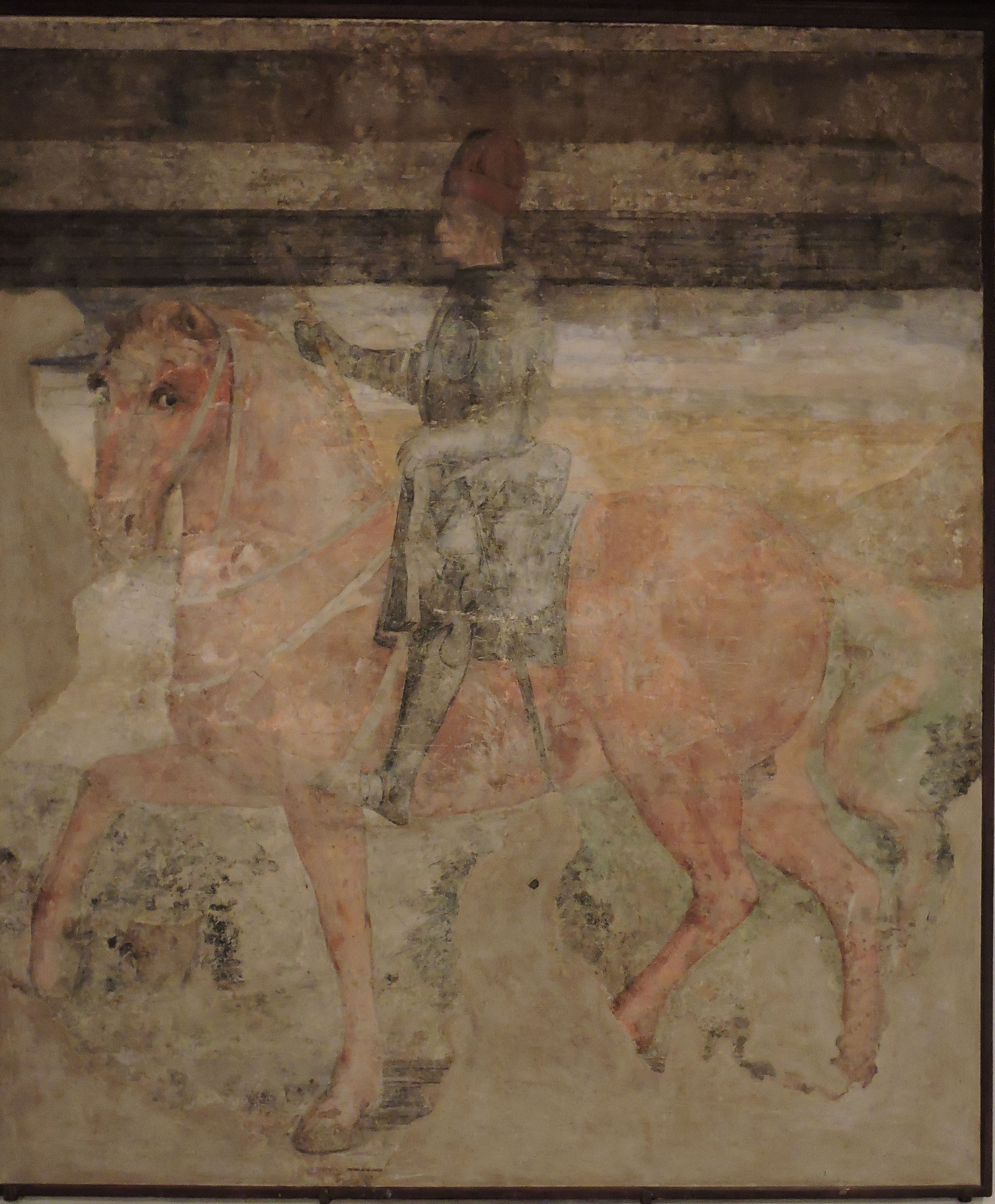 Bartolomeo Colleoni a cavallo (dipinto) - ambito bergamasco (sec. XV)