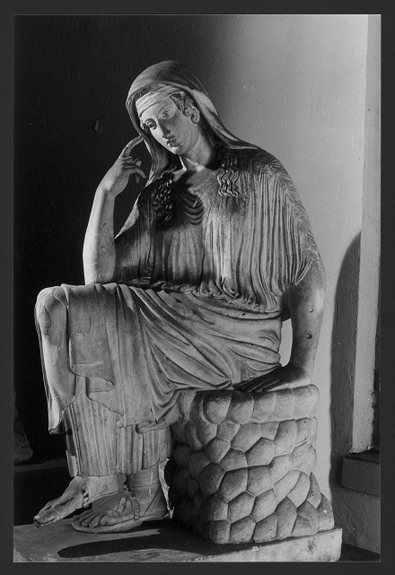 Penelope, Figura femminile seduta (statua) - produzione Italia centro-settentrionale (secc. XVIII/XX)