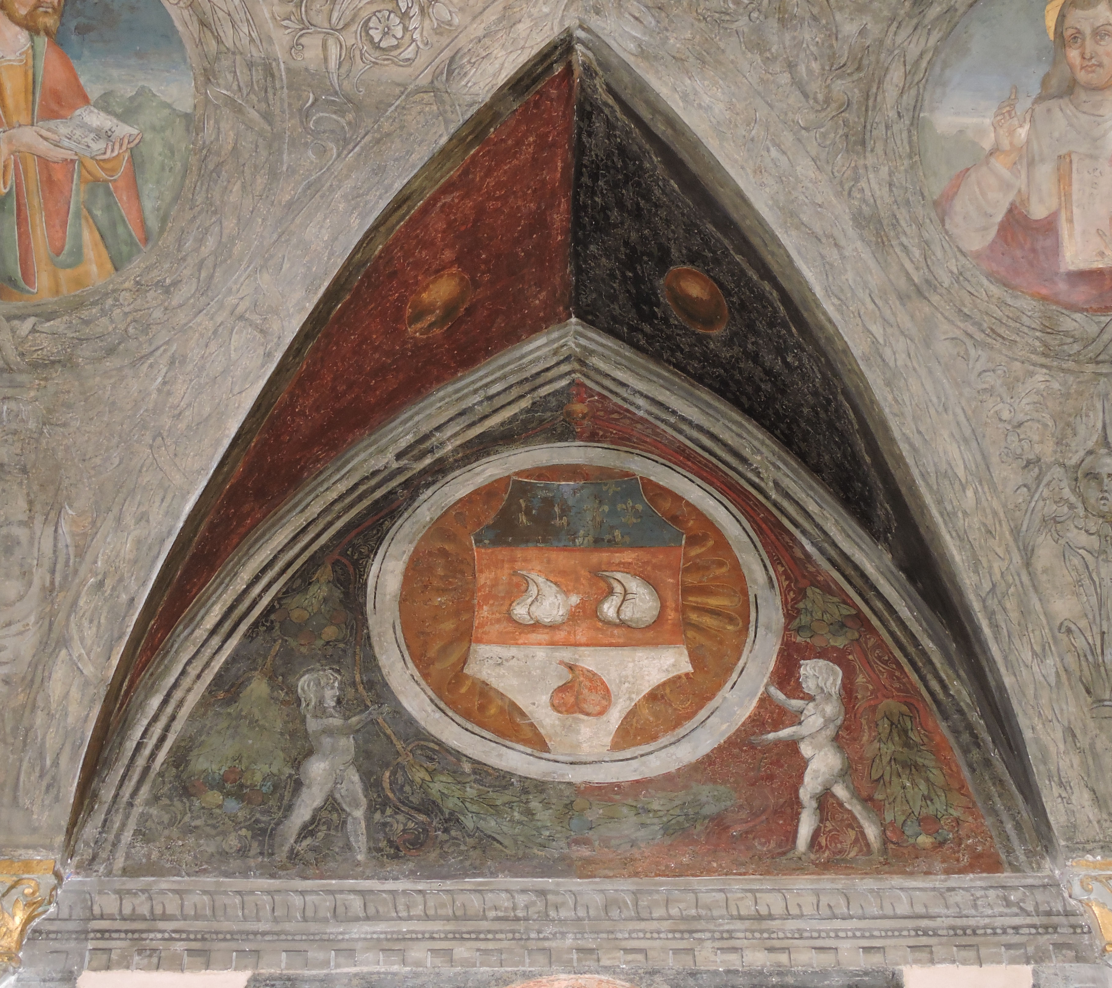 Stemma colleoni (dipinto) di Maestro di Martinengo (attribuito) (sec. XV)