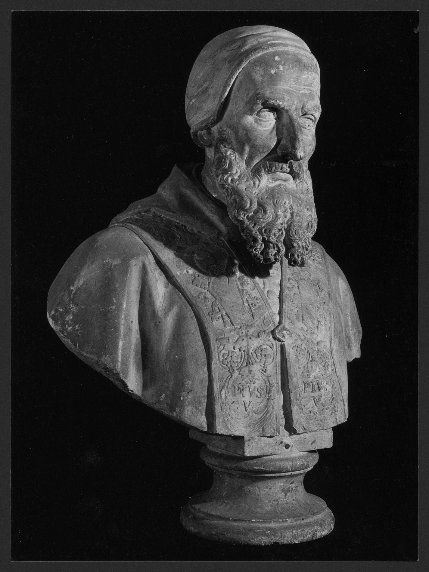 Pio V (busto) - produzione Italia centro-settentrionale (secc. XVIII/XX)