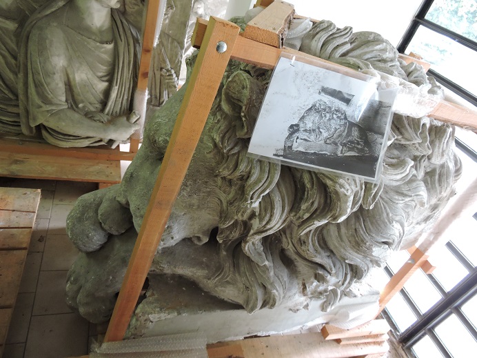 Leone dal monumento funebre di papa Clemente XIII (scultura) - produzione Italia centro-settentrionale (secc. XVIII/XX)
