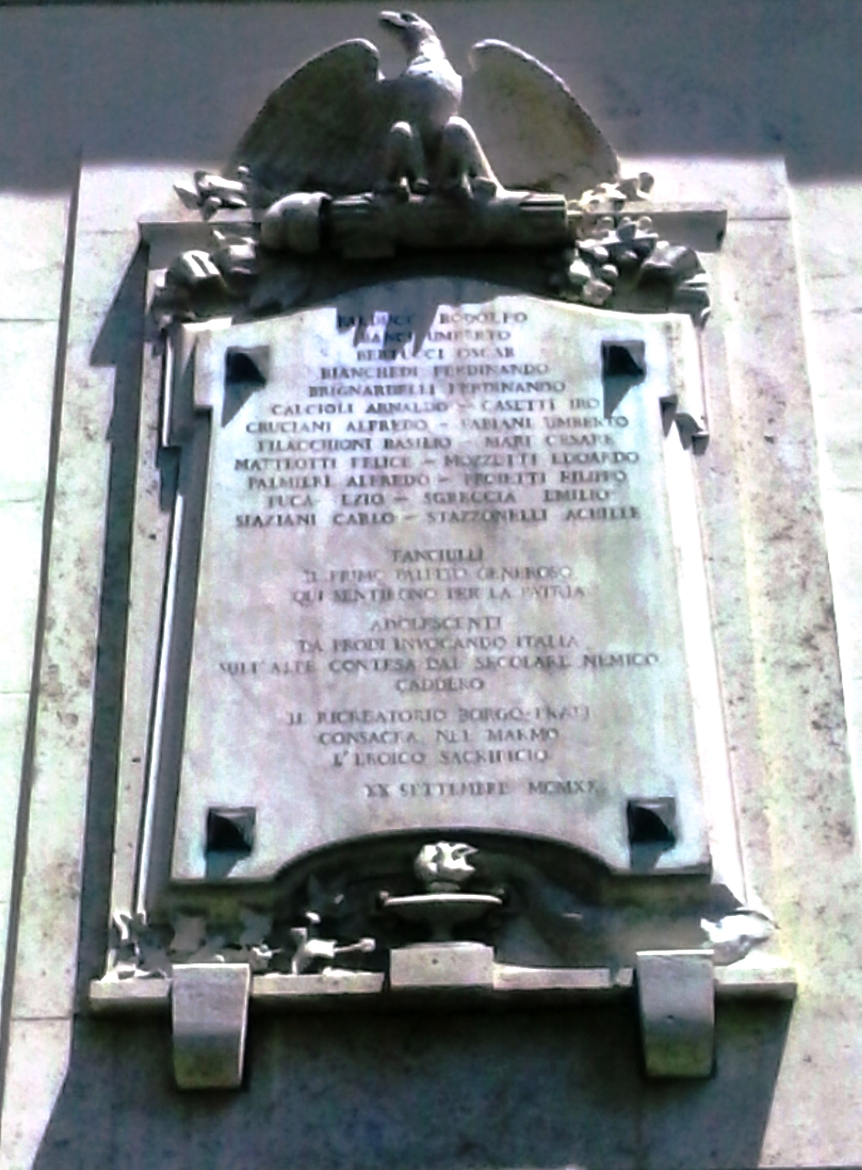 allegoria delle Vittoria come aquila (monumento ai caduti - a lapide) - ambito romano (sec. XX)