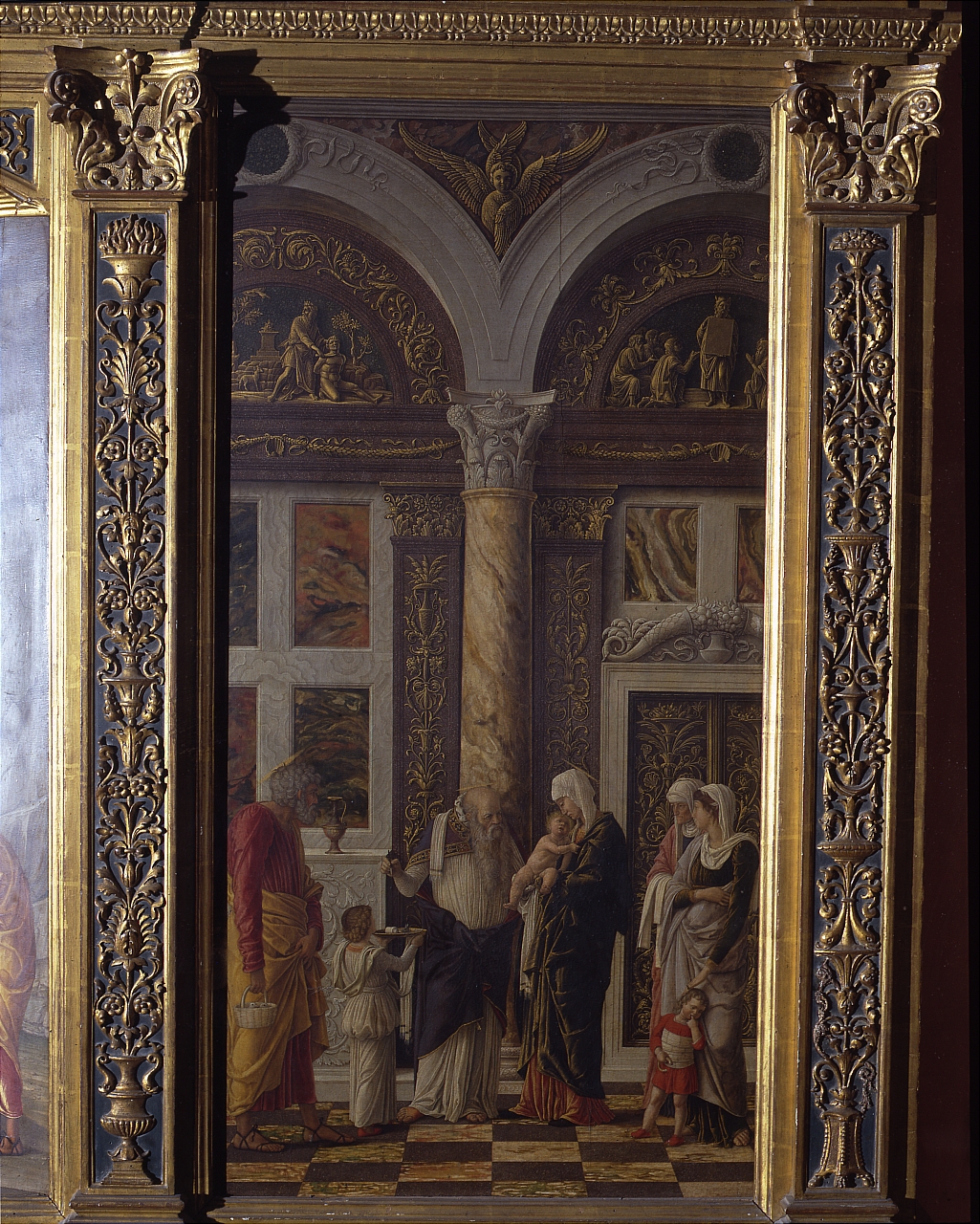 circoncisione di Gesù Bambino (scomparto di trittico) di Mantegna Andrea (sec. XV)