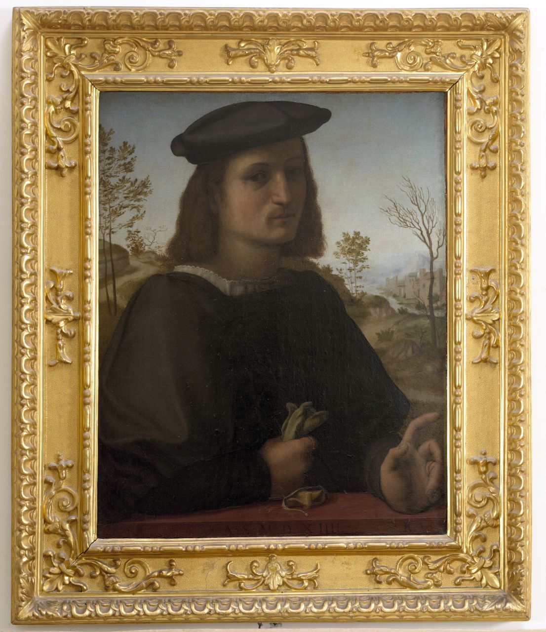 ritratto di giovane (dipinto) di Francesco di Cristofano detto Franciabigio (sec. XVI)