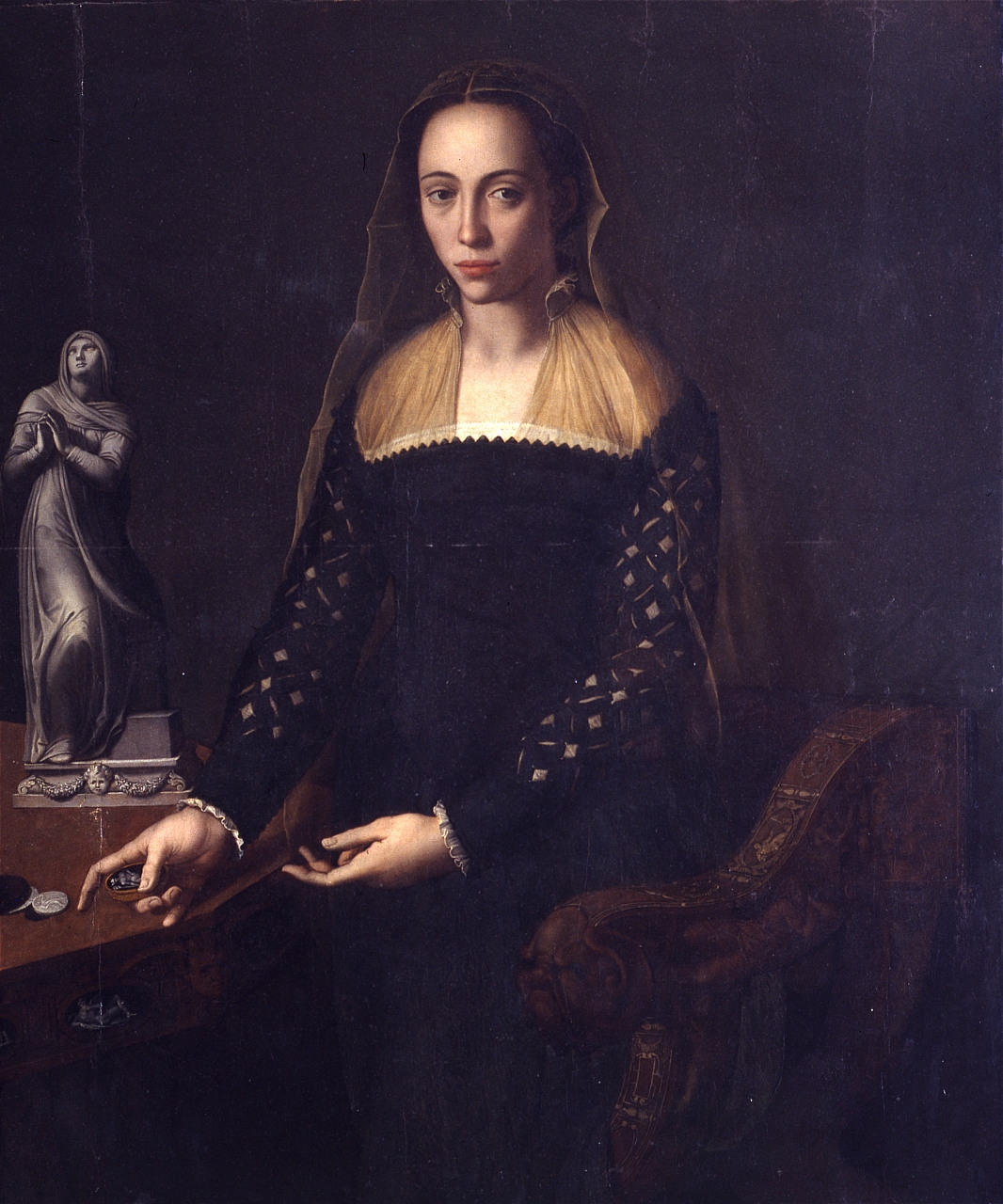 ritratto di donna (dipinto) di Allori Agnolo detto Bronzino (sec. XVI) 