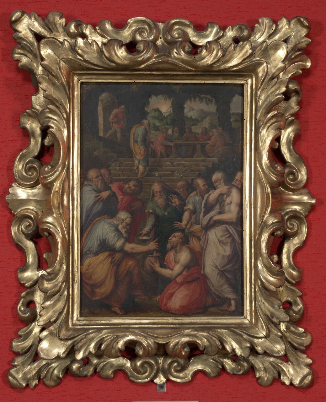 miracolo di Eliseo (dipinto) di Vasari Giorgio (sec. XVI)