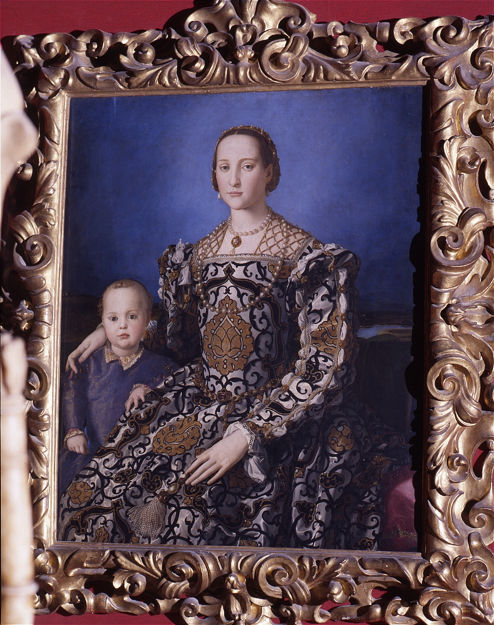 ritratto di Eleonora di Toledo col figlio Giovanni de' Medici (dipinto) di Allori Agnolo detto Bronzino (sec. XVI)
