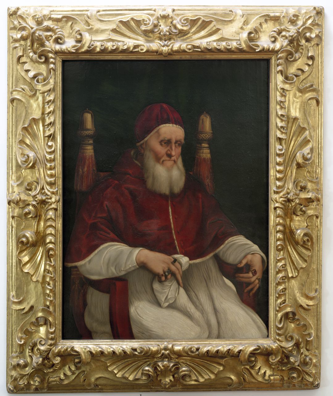 ritratto di papa Giulio II (dipinto) di Raffaello (e aiuti) (sec. XVI)