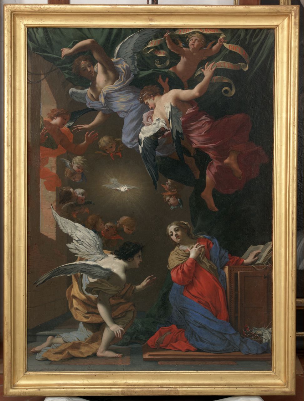 Annunciazione (dipinto) di Dorigny Michele (sec. XVII)