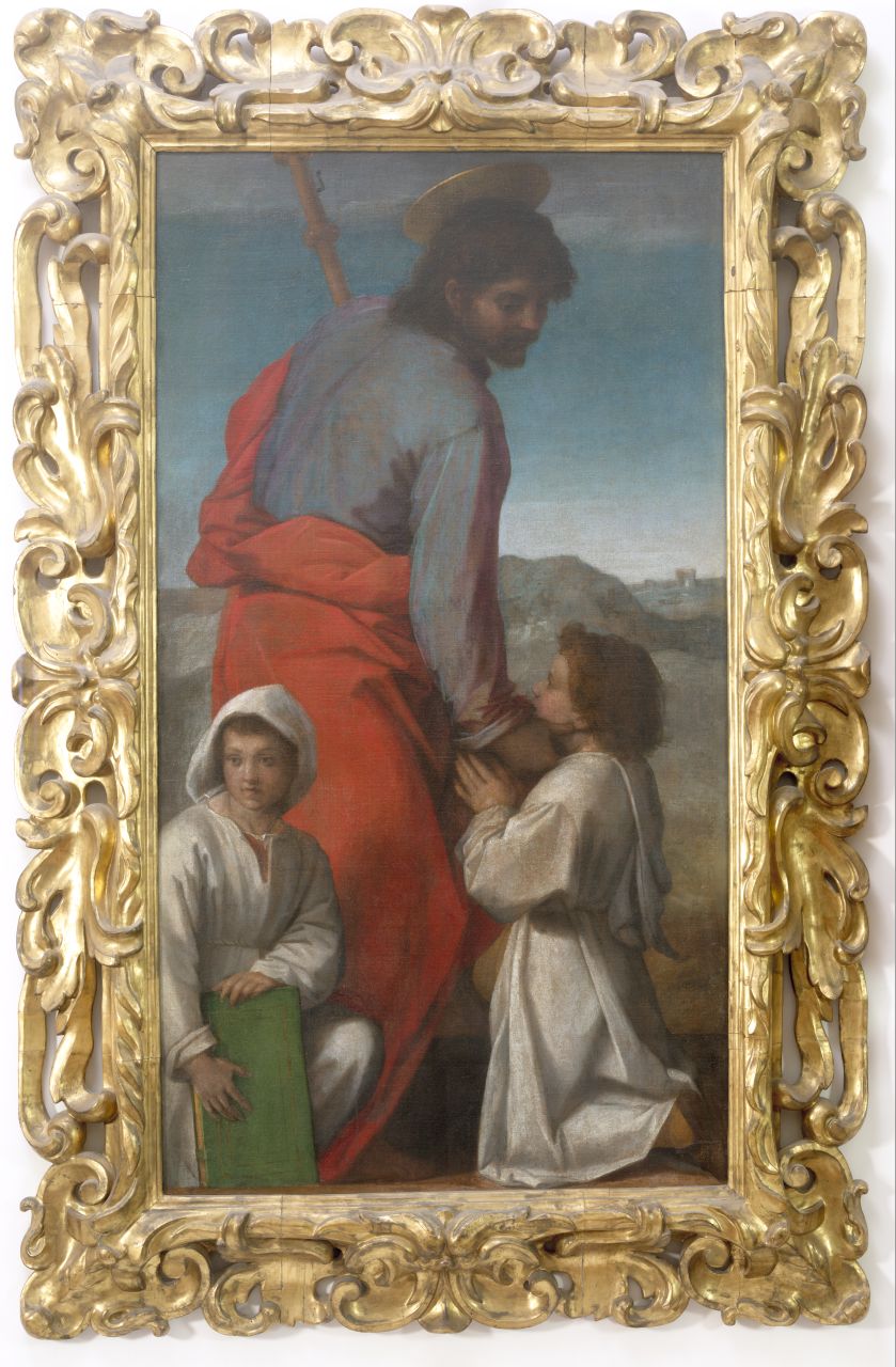 San Giacomo il Maggiore accarezza due fanciulli (dipinto) di Andrea del Sarto (sec. XVI) 