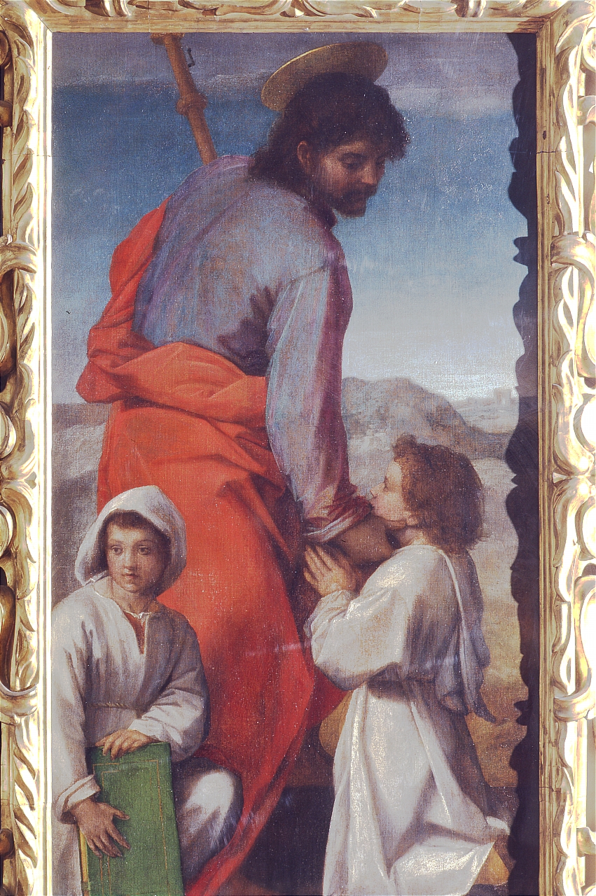 San Giacomo il Maggiore accarezza due fanciulli (dipinto) di Andrea del Sarto (sec. XVI) 