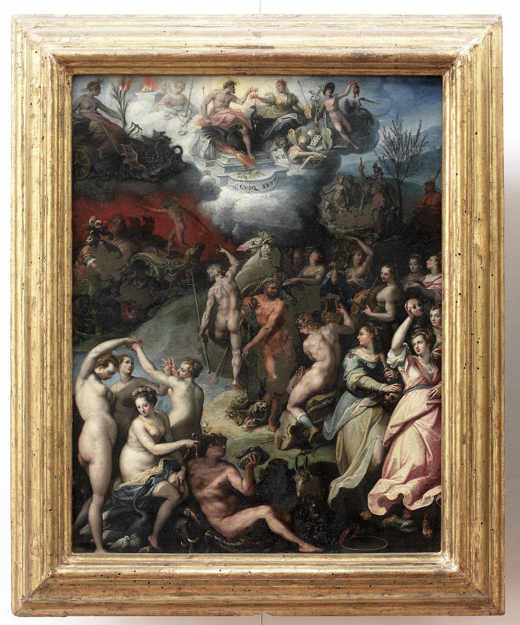 Ercole Musagete e gli dei dell'Olimpo (dipinto) di Zucchi Jacopo (sec. XVI)