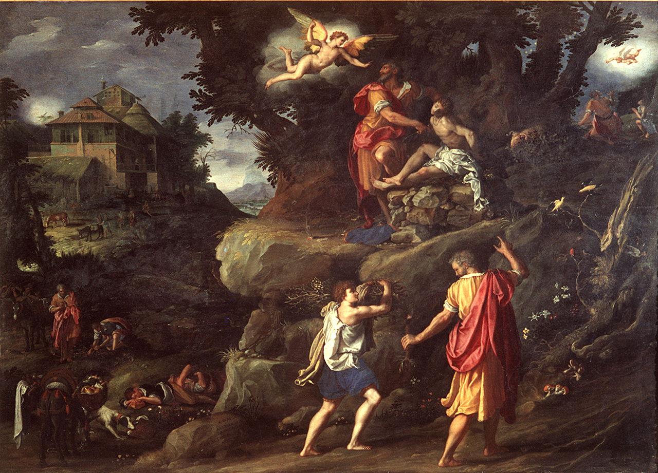 sacrificio di Isacco (dipinto) di Allori Alessandro (sec. XVI)