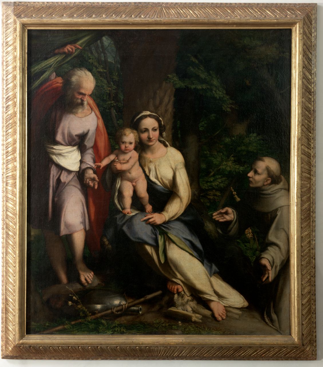 riposo nella fuga in Egitto (dipinto) di Allegri Antonio detto Correggio (sec. XVI)