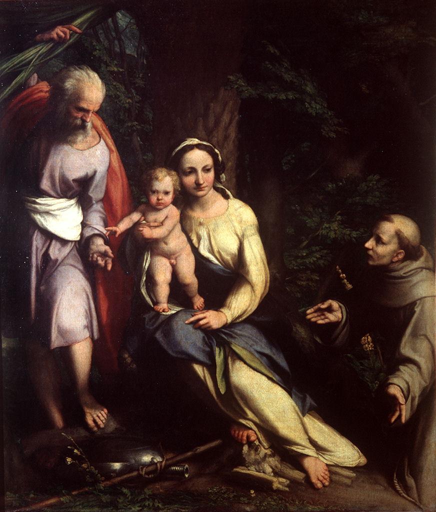 riposo nella fuga in Egitto (dipinto) di Allegri Antonio detto Correggio (sec. XVI)