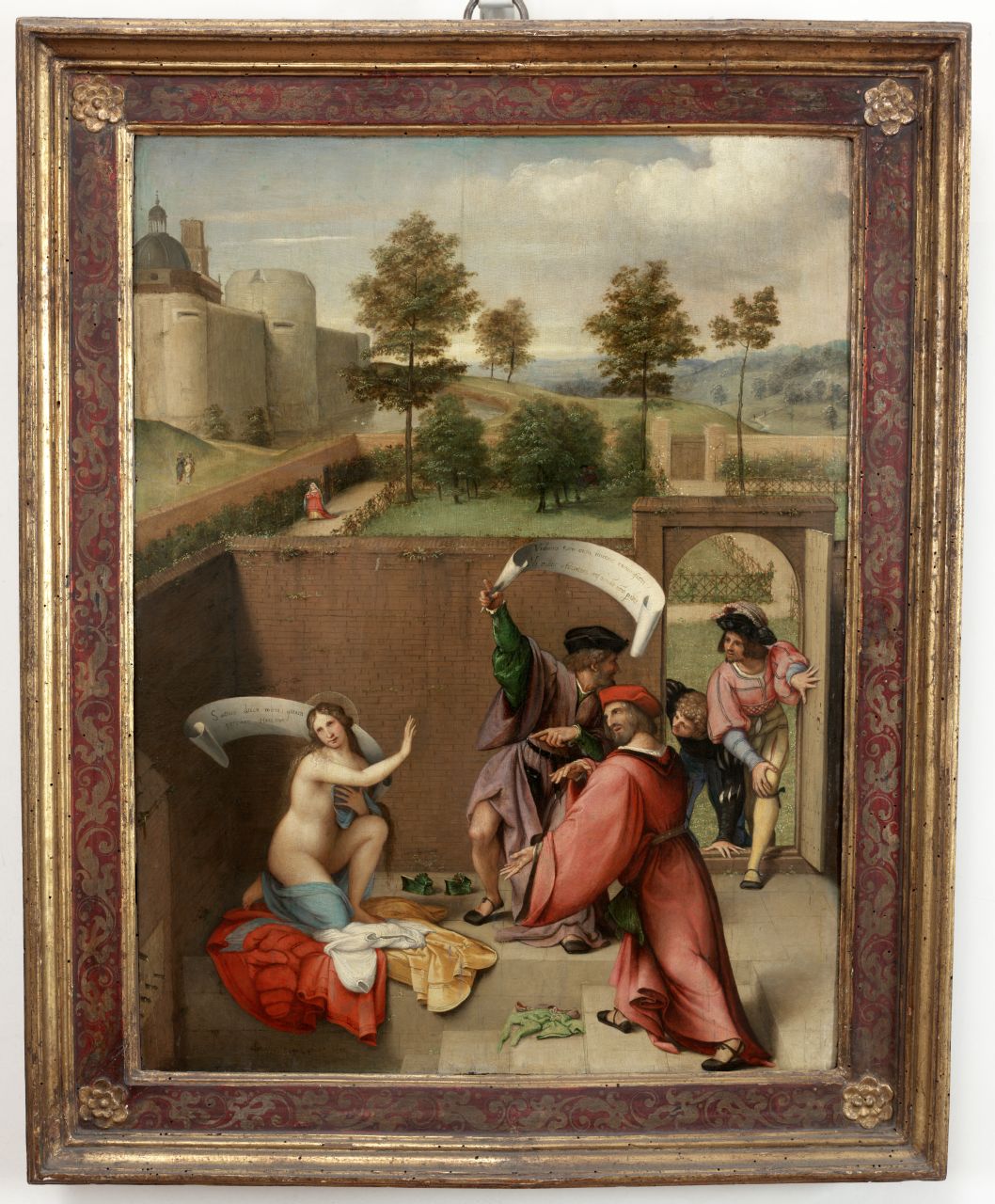 La castità di Susanna, casta Susanna (dipinto) di Lotto Lorenzo (sec. XVI)