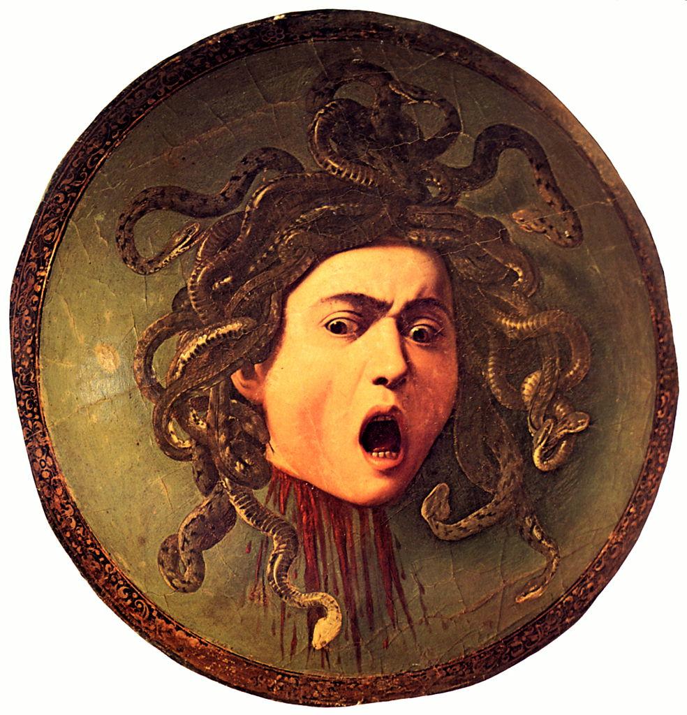 testa di Medusa (dipinto) di Merisi Michelangelo detto Caravaggio (sec. XVI)