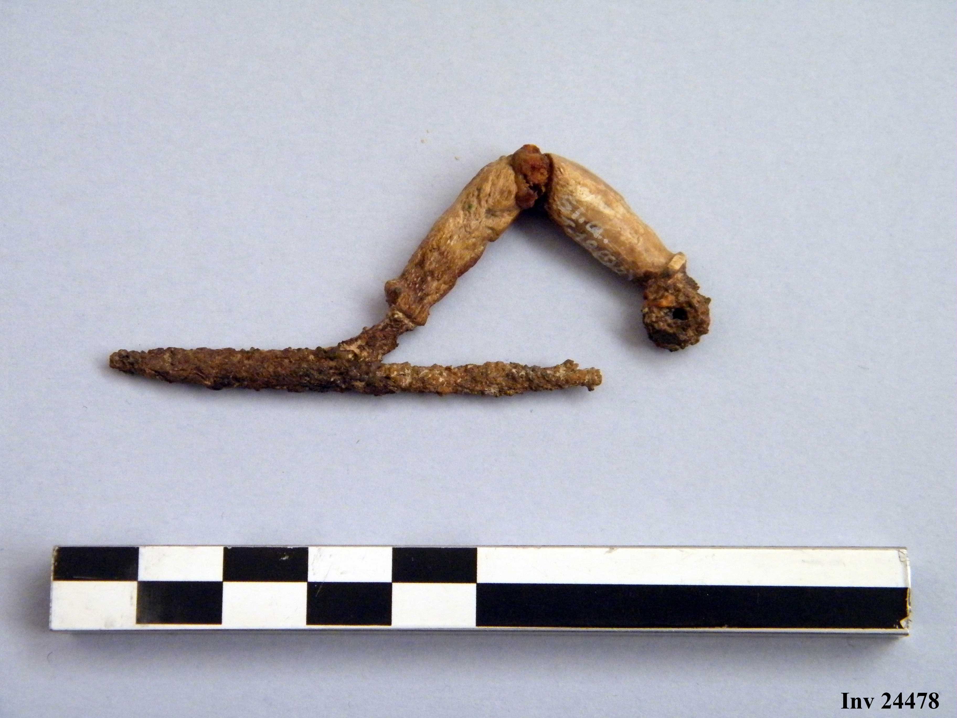 fibula, ad arco rivestito - Piceno IVb (V a.C)