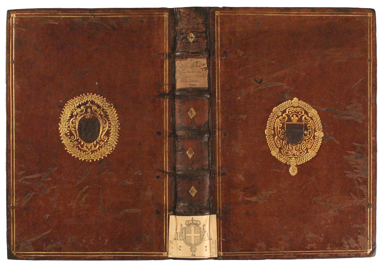 legatura piena - alle armi, opera isolata - ambito francese (metà/ inizio XVI-XVII)