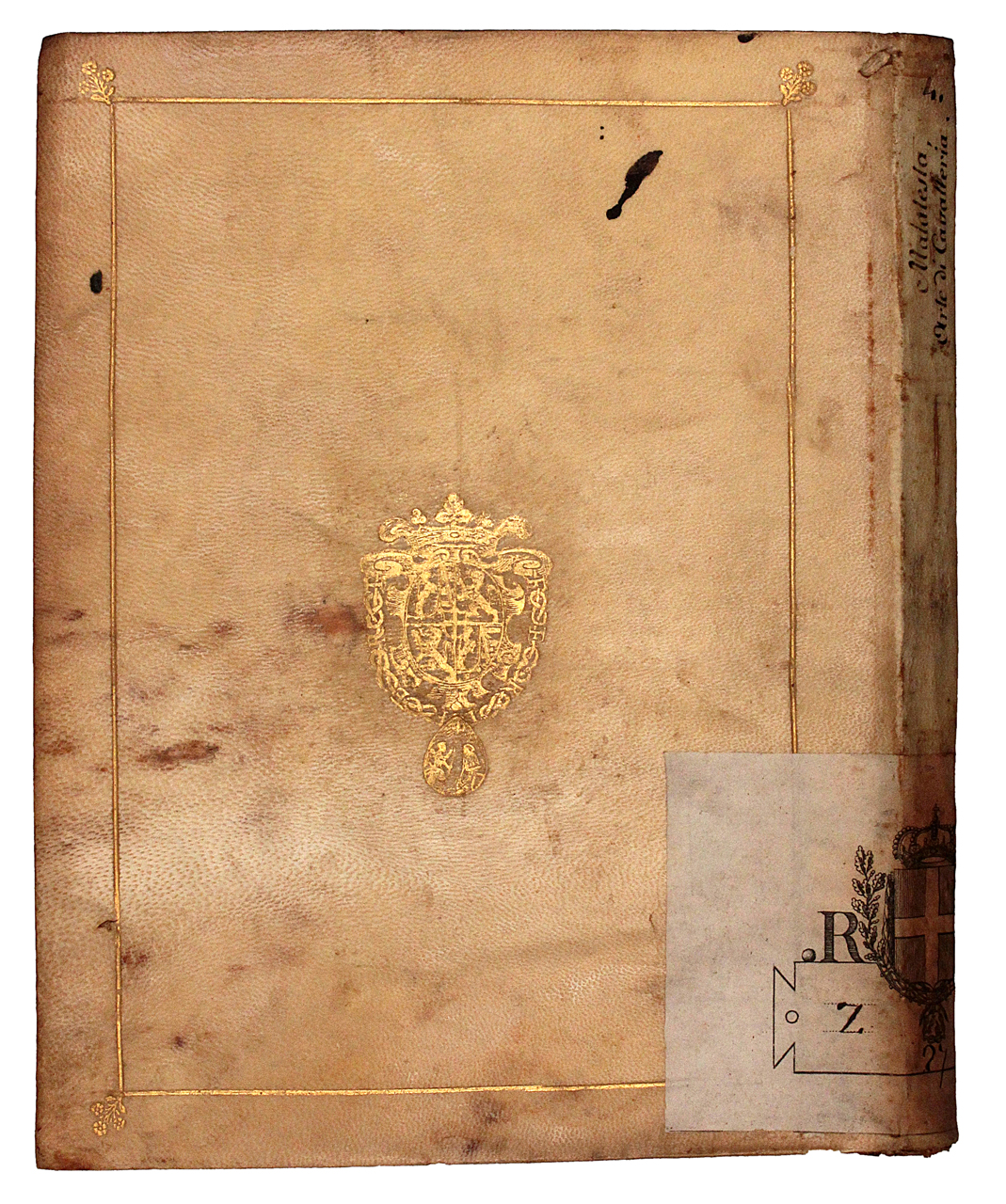 legatura piena - alle armi, opera isolata - ambito italiano (prima metà XVII)