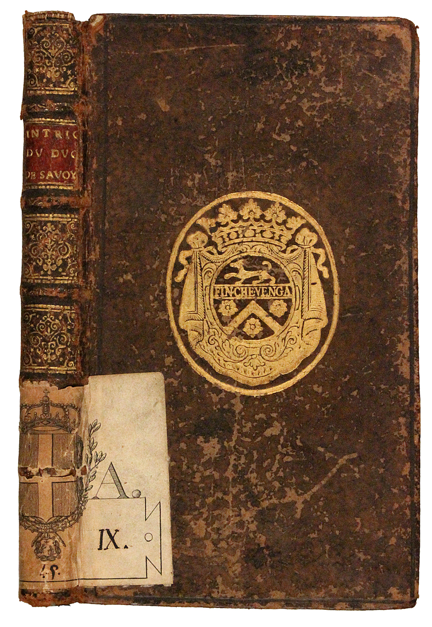 legatura piena - alle armi, opera isolata - ambito italiano (primo quarto XVIII)