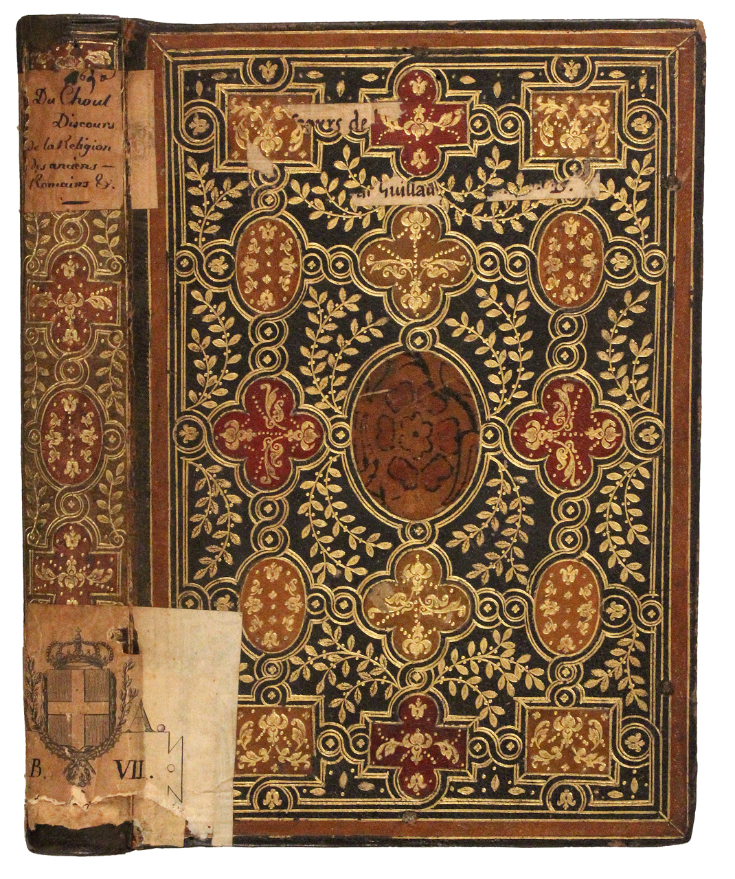 legatura piena - alla fanfara, opera isolata - ambito francese (metà/ fine XVI/XVII)