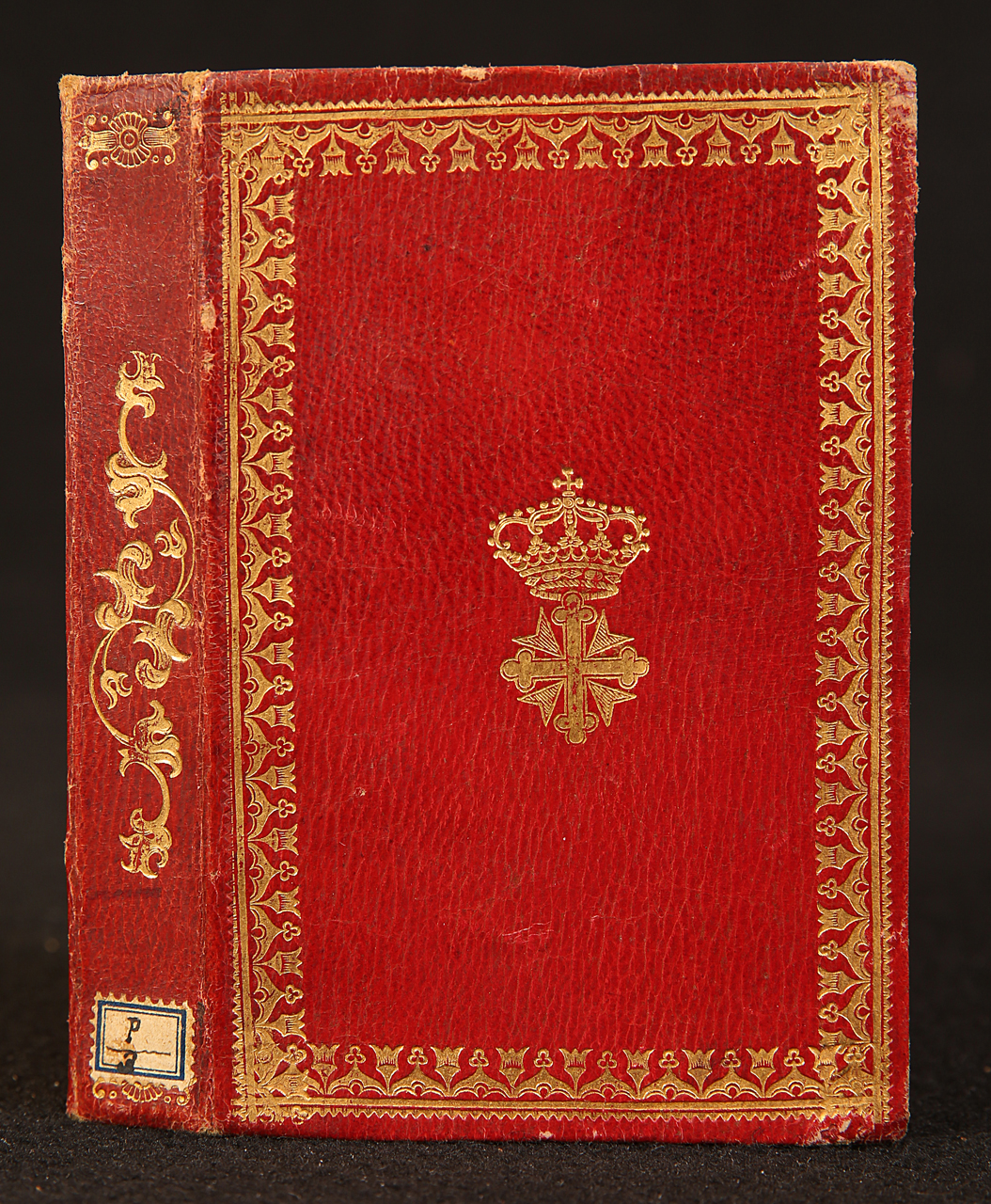 legatura piena - alle armi, opera isolata - ambito piemontese (terzo quarto XIX)
