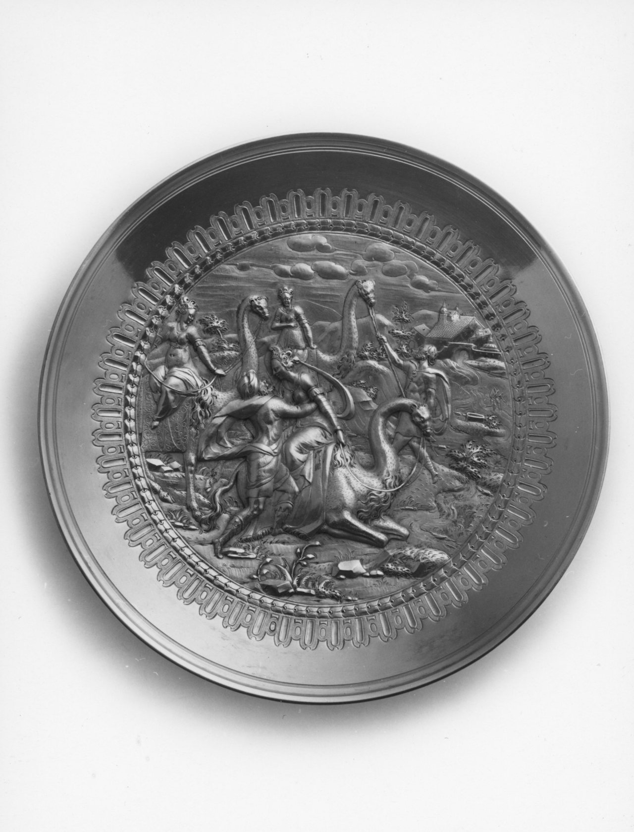 incontro di Rebecca e Isacco (coppa) di Hubner Paul (sec. XVI)