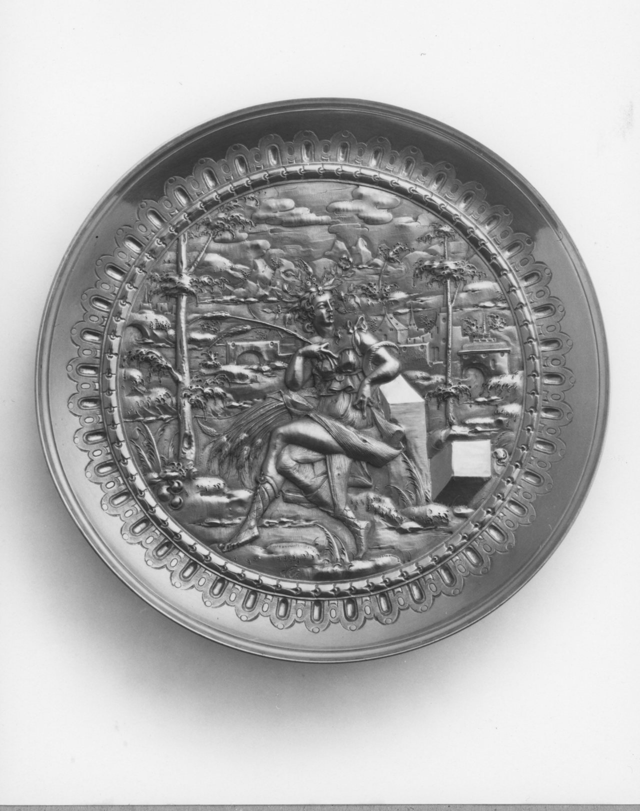 allegorie dei quattro elementi: terra (coppa) di Hubner Paul (sec. XVI)