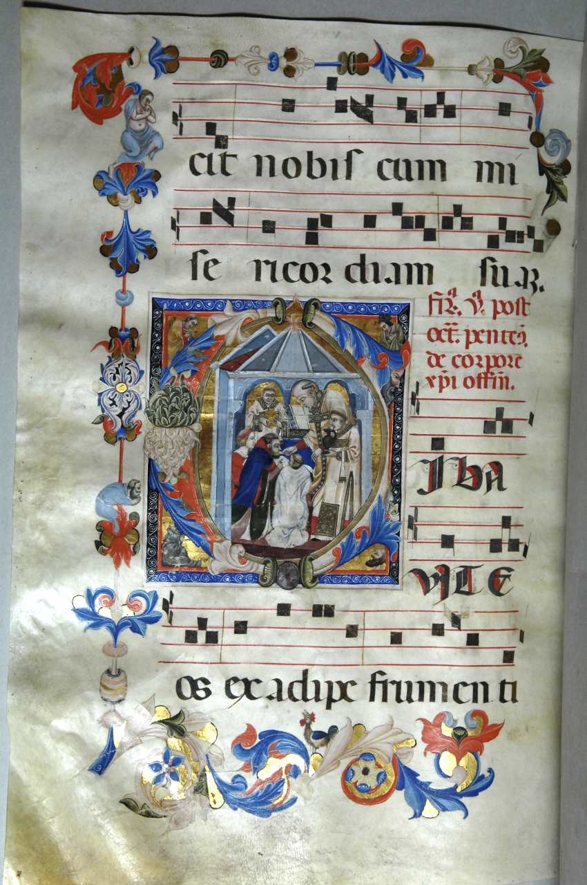 Corpus Domini (miniatura) - bottega pisana (ultimo quarto sec. XIV)