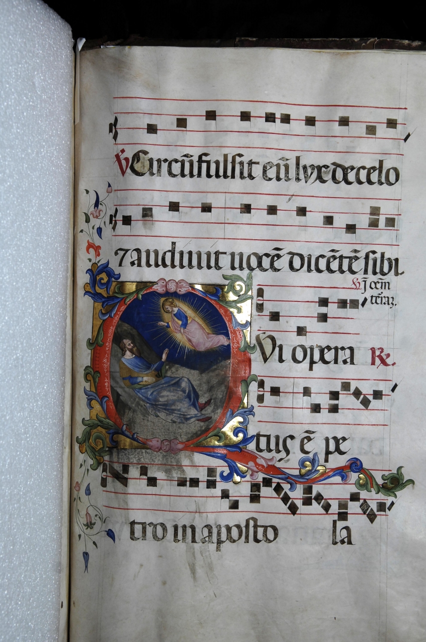 conversione di San Paolo (miniatura) di Simone Camaldolese (e aiuti) (ultimo quarto sec. XIV)