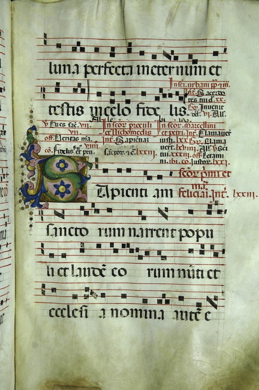 iniziale decorata (miniatura) di Bigordi Domenico detto Domenico Ghirlandaio (bottega) (seconda metà sec. XV)